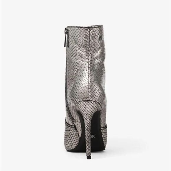 Michael Kors Blaine Metallic Embossed LeatherAnkle Boot - Picture 4 of 9